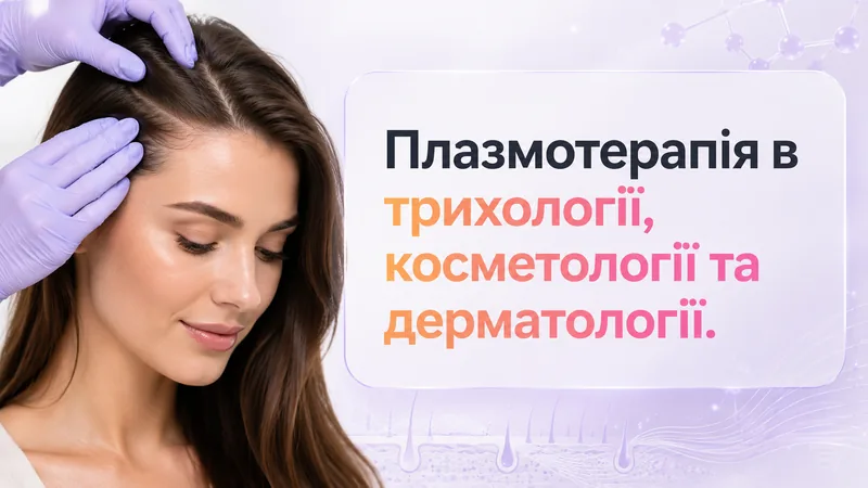 Плазмотерапія в трихології, косметології та дерматології